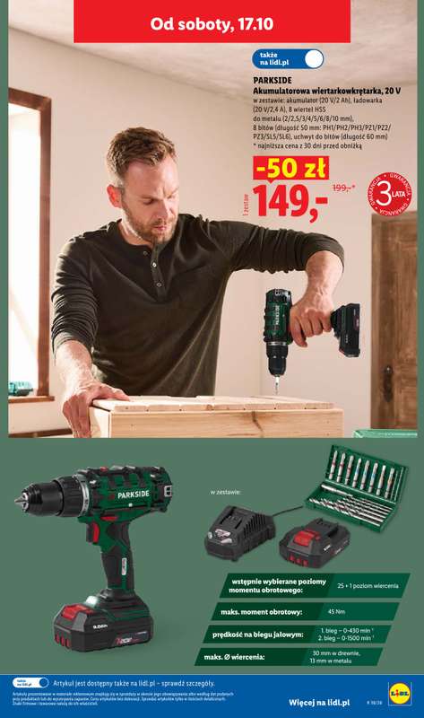 Lidl - gazetka promocyjna Oferta od czwartku od czwartku 15.10 do soboty 17.10 - strona 43