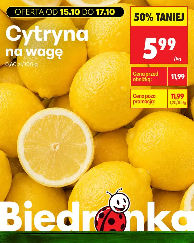 Biedronka - gazetka promocyjna Biedronkowe oszczędności od czwartku od czwartku 15.10 do soboty 17.10 - strona 6