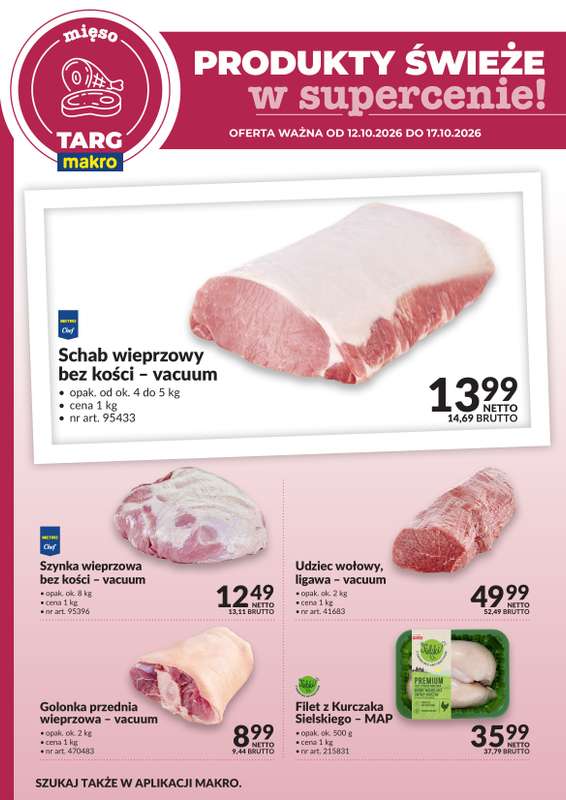 Makro - gazetka promocyjna Targ MAKRO - oferta świeża w super cenach! od poniedziałku 12.10 do soboty 17.10 - strona 2