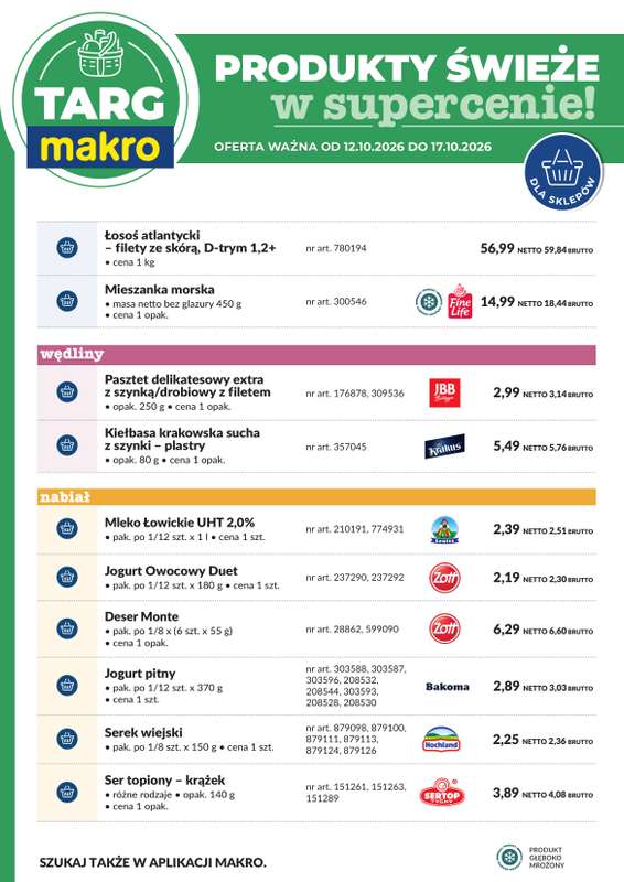 Makro - gazetka promocyjna Targ MAKRO - oferta świeża w super cenach! od poniedziałku 12.10 do soboty 17.10 - strona 7