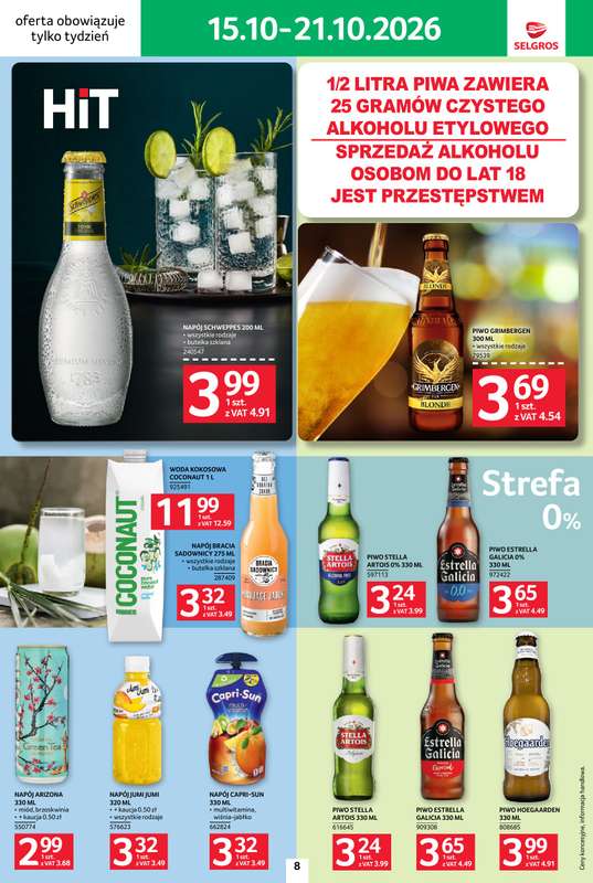 Selgros - gazetka promocyjna Jeszcze więcej super promocji! od czwartku 15.10 do środy 21.10 - strona 8