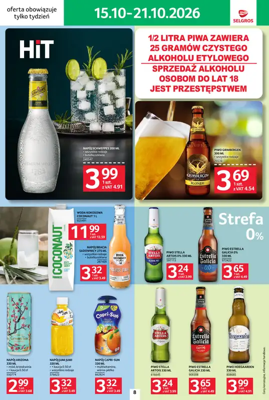 Selgros - gazetka promocyjna Jeszcze więcej super promocji! od czwartku 15.10 do środy 21.10 - strona 8