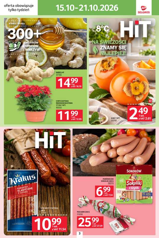Selgros - gazetka promocyjna Jeszcze więcej super promocji! od czwartku 15.10 do środy 21.10 - strona 3
