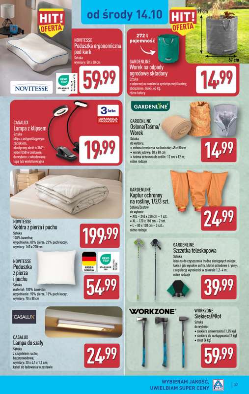 Aldi - gazetka promocyjna Pełny katalog! od poniedziałku 12.10 do soboty 17.10 - strona 37