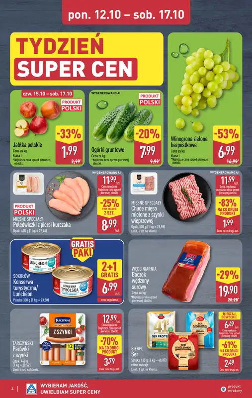 Aldi - gazetka promocyjna Weekend super cen w Aldi! od czwartku 15.10 do soboty 17.10 - strona 4