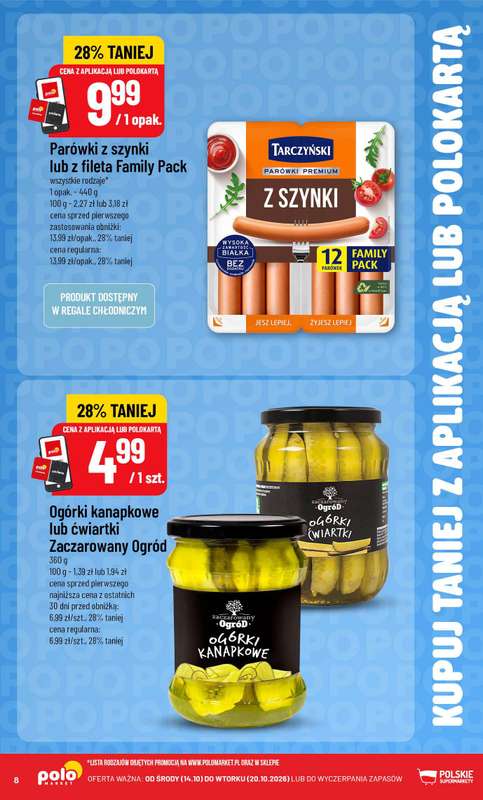 POLOmarket - gazetka promocyjna Kupuj taniej z aplikacją lub polokartą od czwartku 15.10 do wtorku 20.10 - strona 8