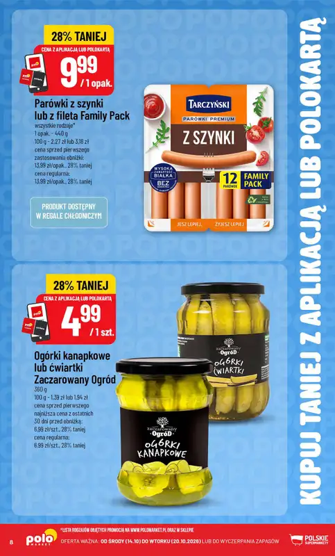 POLOmarket - gazetka promocyjna Kupuj taniej z aplikacją lub polokartą od czwartku 15.10 do wtorku 20.10 - strona 8