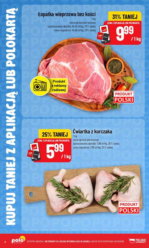 POLOmarket - gazetka promocyjna Kupuj taniej z aplikacją lub polokartą od czwartku 15.10 do wtorku 20.10 - strona 4