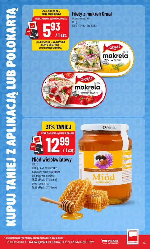 POLOmarket - gazetka promocyjna Kupuj taniej z aplikacją lub polokartą od czwartku 15.10 do wtorku 20.10 - strona 13
