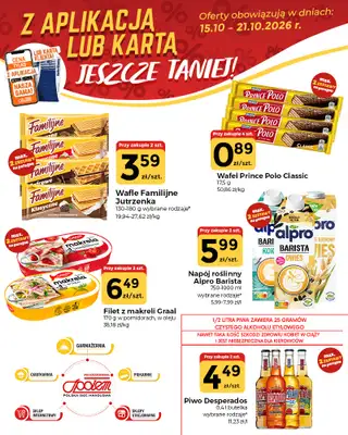 Społem Częstochowa - gazetka promocyjna Plakaty promocyjne od czwartku 15.10 do środy 21.10