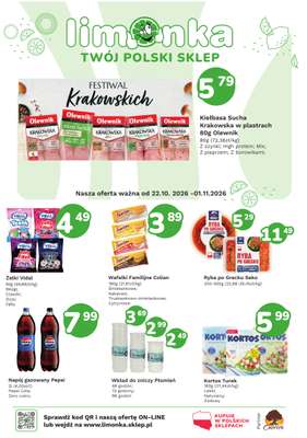 Limonka - gazetka promocyjna Gazetka od czwartku 22.10 do niedzieli 01.11