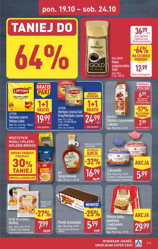 Aldi - gazetka promocyjna Pełny katalog! od poniedziałku 19.10 do soboty 24.10 - strona 19