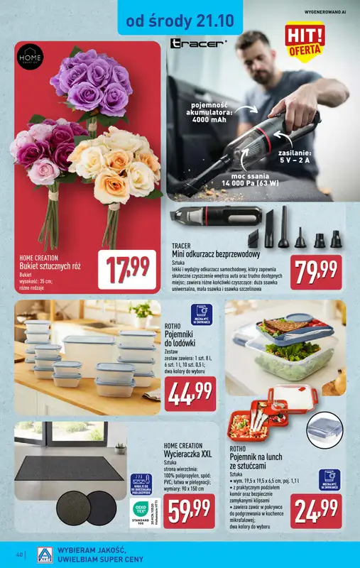 Aldi - gazetka promocyjna Pełny katalog! od poniedziałku 19.10 do soboty 24.10 - strona 40