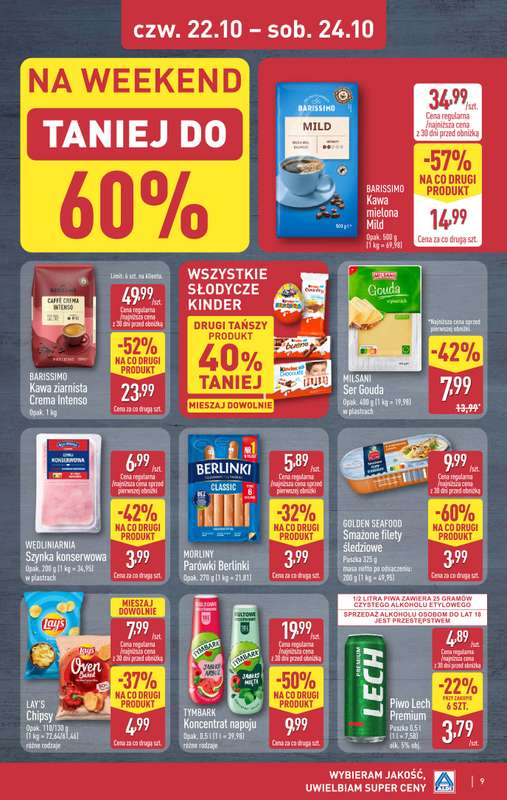Aldi - gazetka promocyjna Weekend super cen w Aldi! od czwartku 22.10 do soboty 24.10 - strona 9