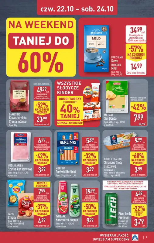 Aldi - gazetka promocyjna Weekend super cen w Aldi! od czwartku 22.10 do soboty 24.10 - strona 9
