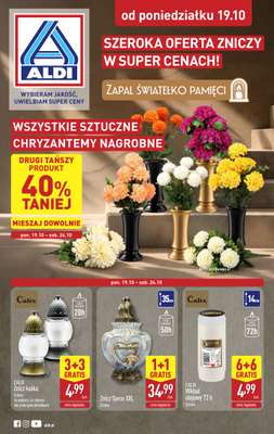 Aldi - gazetka promocyjna Światełko pamięci od poniedziałku 19.10 do soboty 24.10
