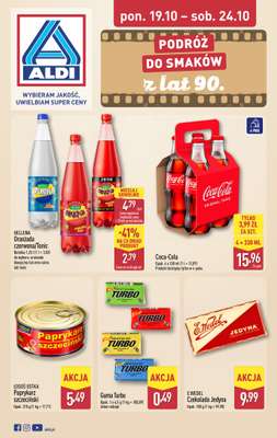 Aldi - gazetka promocyjna SENTYMENTALNE LATA '90 od poniedziałku 19.10 do soboty 24.10