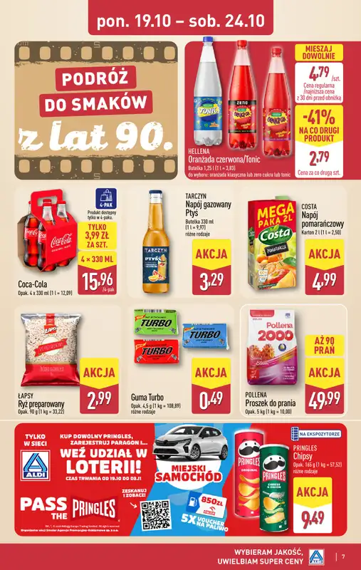 Aldi - gazetka promocyjna SENTYMENTALNE LATA '90 od poniedziałku 19.10 do soboty 24.10 - strona 7
