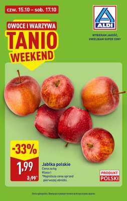 Aldi - gazetka promocyjna OWOCE I WARZYWA od czwartku 15.10 do soboty 17.10
