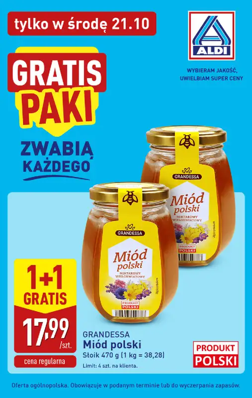 Aldi - gazetka promocyjna Tania ŚRODA w ALDI! od środy 21.10 do środy 21.10 - strona 4