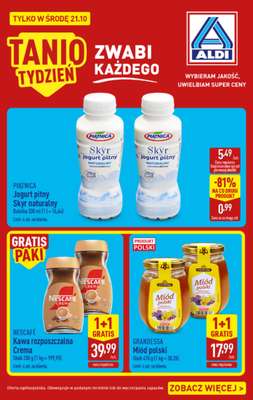 Aldi - gazetka promocyjna Tania ŚRODA w ALDI! od środy 21.10 do środy 21.10