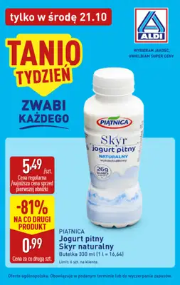 Aldi - gazetka promocyjna Tania ŚRODA w ALDI! od środy 21.10 do środy 21.10 - strona 2