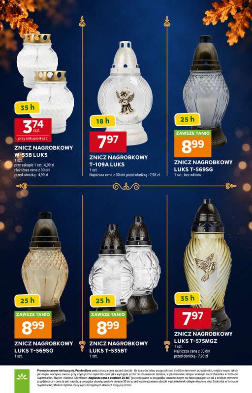 Stokrotka - gazetka promocyjna Katalog Znicze od czwartku 01.10 do środy 04.11 - strona 4
