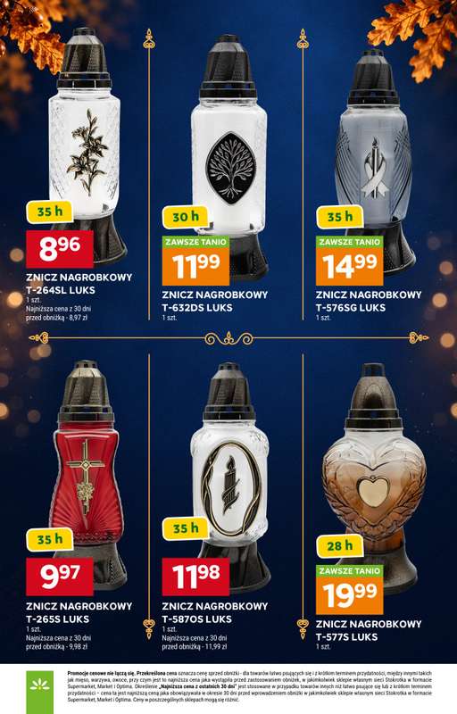 Stokrotka - gazetka promocyjna Katalog Znicze od czwartku 01.10 do środy 04.11 - strona 3