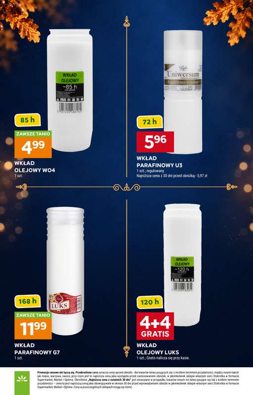 Stokrotka - gazetka promocyjna Katalog Znicze od czwartku 01.10 do środy 04.11 - strona 11