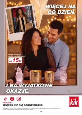 KiK - gazetka promocyjna Więcej świątecznej magii dla Twojego domu od poniedziałku 19.10 do soboty 24.10 - strona 21