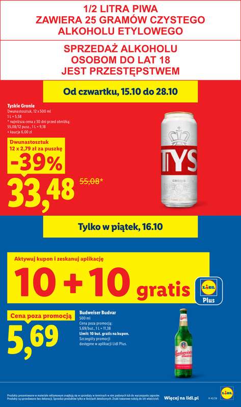 Lidl - gazetka promocyjna Oferta od czwartku od czwartku 15.10 do soboty 17.10 - strona 35