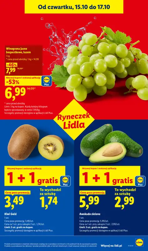 Lidl - gazetka promocyjna Oferta od czwartku od czwartku 15.10 do soboty 17.10 - strona 45