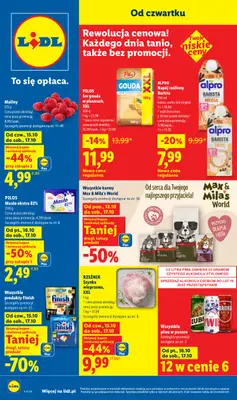Lidl - gazetka promocyjna Oferta od czwartku od czwartku 15.10 do soboty 17.10