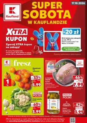 Kaufland - gazetka promocyjna Oferta Kaufland - SUPER SOBOTA od soboty 17.10 do soboty 17.10