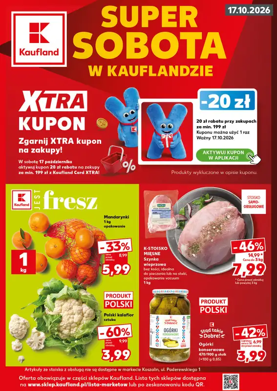 Kaufland - gazetka promocyjna Oferta Kaufland - SUPER SOBOTA  
