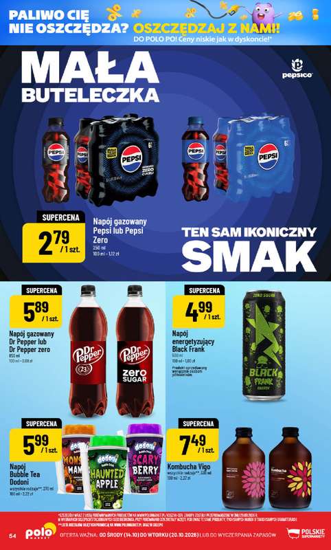POLOmarket - gazetka promocyjna Gazetka od środy 14.10 do wtorku 20.10 - strona 54