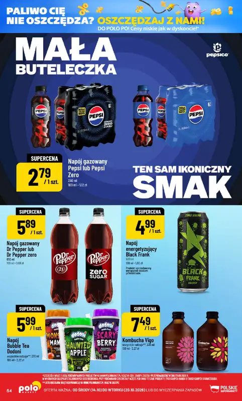 POLOmarket - gazetka promocyjna Gazetka od środy 14.10 do wtorku 20.10 - strona 54