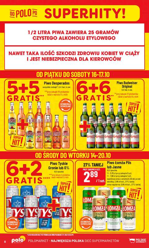 POLOmarket - gazetka promocyjna Gazetka od środy 14.10 do wtorku 20.10 - strona 8
