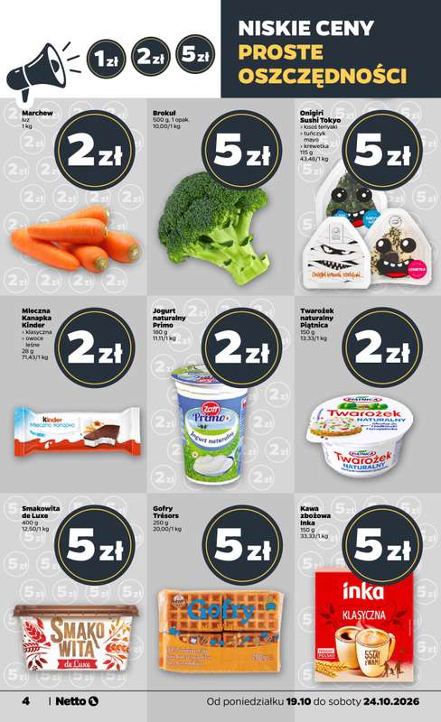 Netto - gazetka promocyjna Gazetka Spożywcza od poniedziałku 19.10 do soboty 24.10 - strona 4