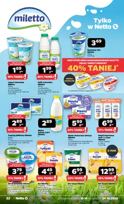 Netto - gazetka promocyjna Gazetka Spożywcza od poniedziałku 19.10 do soboty 24.10 - strona 22