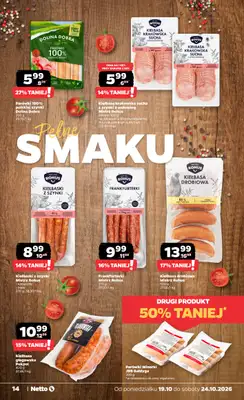 Netto - gazetka promocyjna Gazetka Spożywcza od poniedziałku 19.10 do soboty 24.10 - strona 14