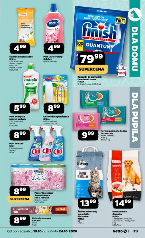 Netto - gazetka promocyjna Gazetka Spożywcza od poniedziałku 19.10 do soboty 24.10 - strona 39