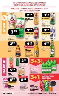 Netto - gazetka promocyjna Gazetka Spożywcza od poniedziałku 19.10 do soboty 24.10 - strona 34