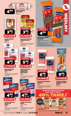 Netto - gazetka promocyjna Gazetka Spożywcza od poniedziałku 19.10 do soboty 24.10 - strona 13