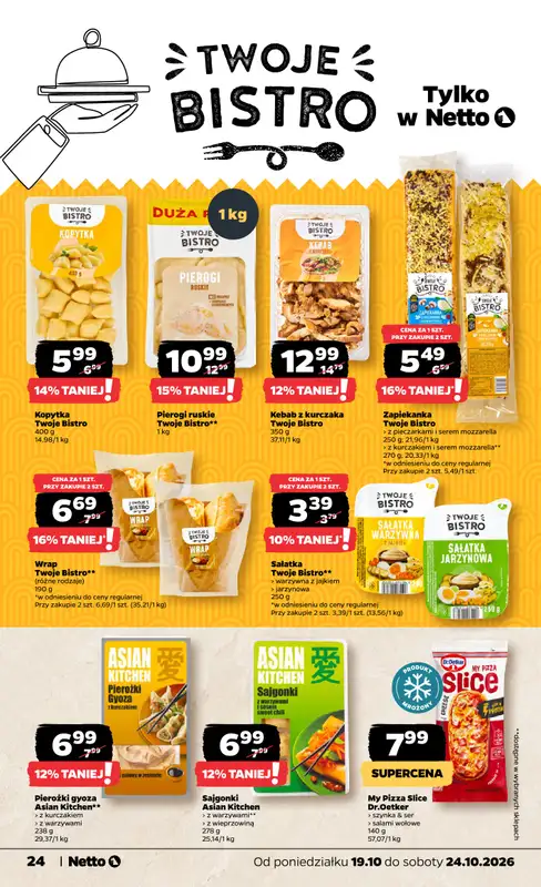 Netto - gazetka promocyjna Gazetka Spożywcza od poniedziałku 19.10 do soboty 24.10 - strona 24