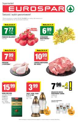 SPAR - gazetka promocyjna Gazetka Eurospar od środy 21.10 do soboty 31.10