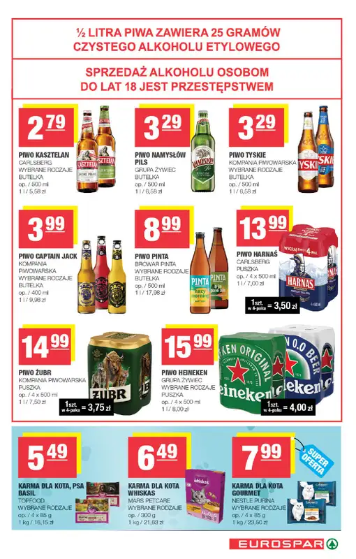 SPAR - gazetka promocyjna Gazetka Eurospar od środy 21.10 do soboty 31.10 - strona 15