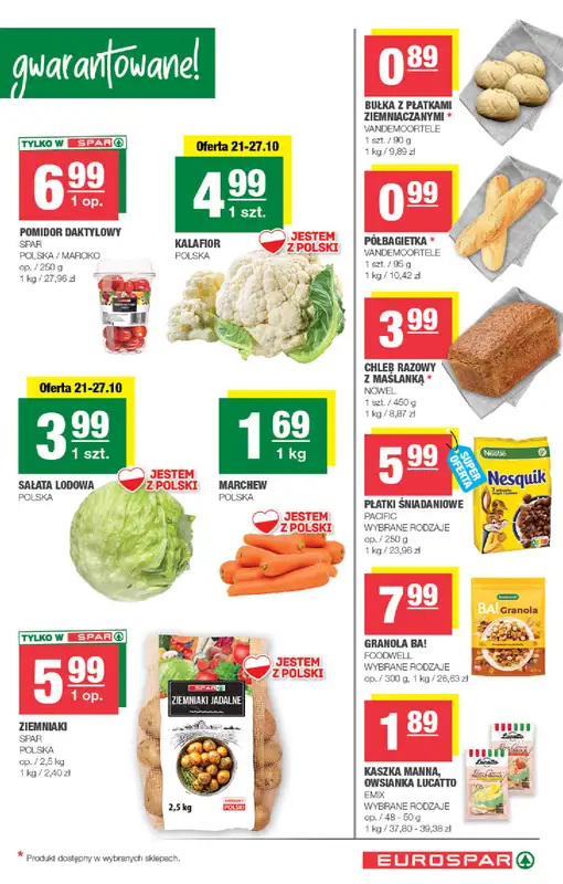 SPAR - gazetka promocyjna Gazetka Eurospar od środy 21.10 do soboty 31.10 - strona 3