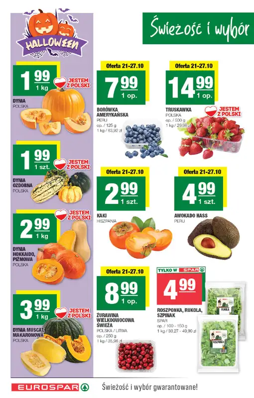 SPAR - gazetka promocyjna Gazetka Eurospar od środy 21.10 do soboty 31.10 - strona 2
