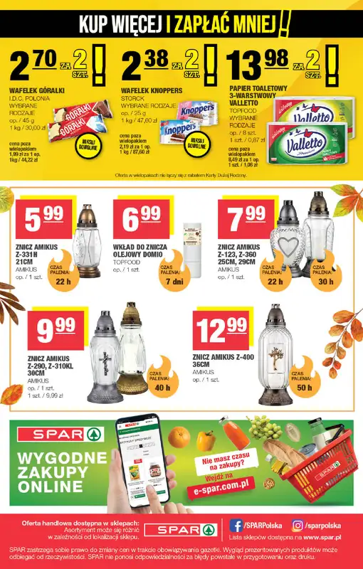 SPAR - gazetka promocyjna Gazetka od środy 21.10 do soboty 31.10 - strona 8